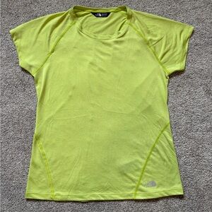 The North Face Flash Dry Women's Bright Lime Green Short Sleeve Tee
